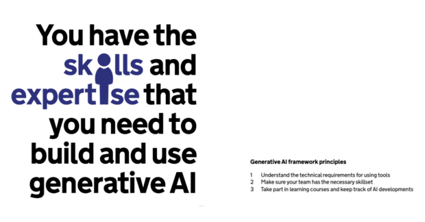 Graphic with text 'You have skills and expertise that you need to build and use generative AI'