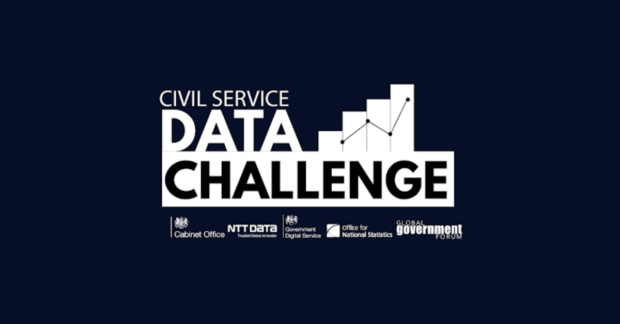 Civil Service Data Challenge Logo on navy background