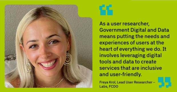 Freya Krol, Lead User Researcher – Labs, Foreign, Commonwealth & Development Office