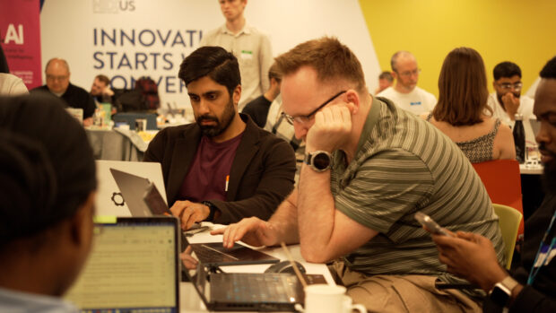 Attendees of the Local Government Innovation Hackathon.